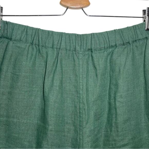 Jean Jones x Field Day Green Linen Farm to Table Unisex Shorts Medium - Picture 8 of 11